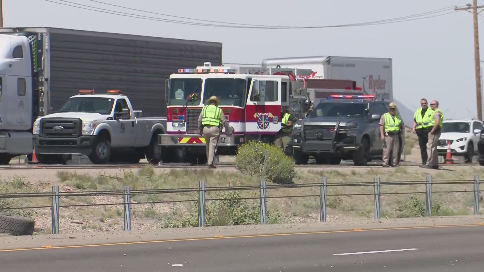 Officials said three people were ejected from the vehicle and did not survive their injuries.