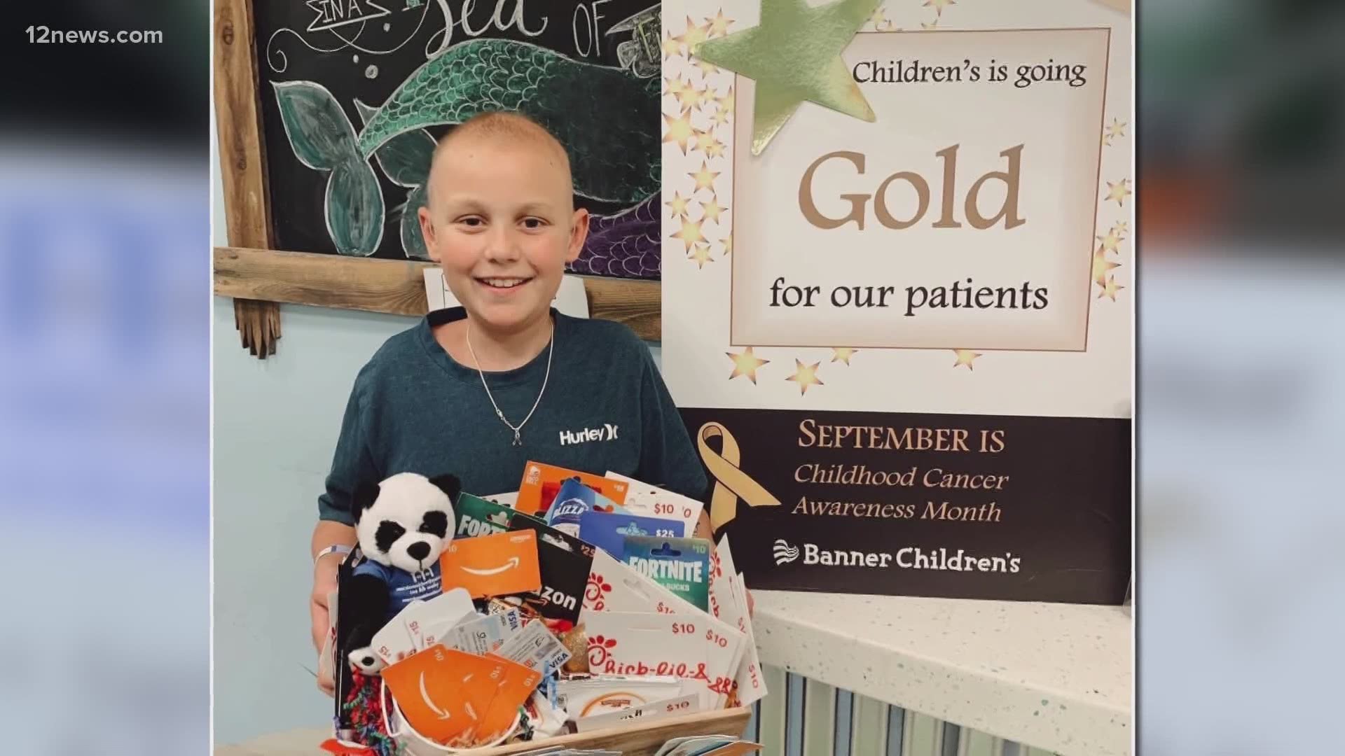 11-year-old cancer survivor Baydon Felix, with the help of MacDonald Orthodontics, has helped raise $4,000 to buy gifts for children.