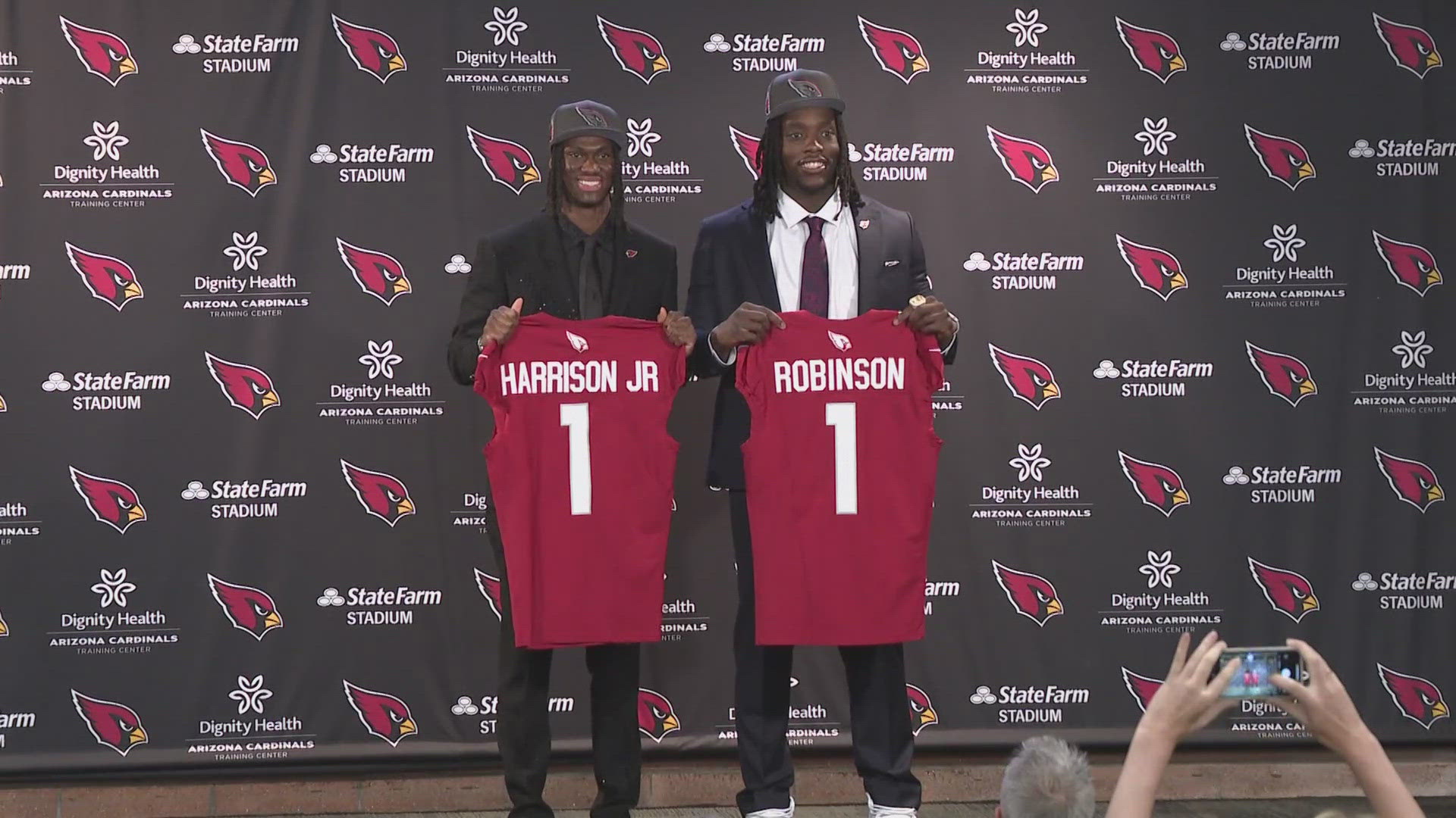 It's an exciting day for the franchise as they introduce their first two picks from the draft.