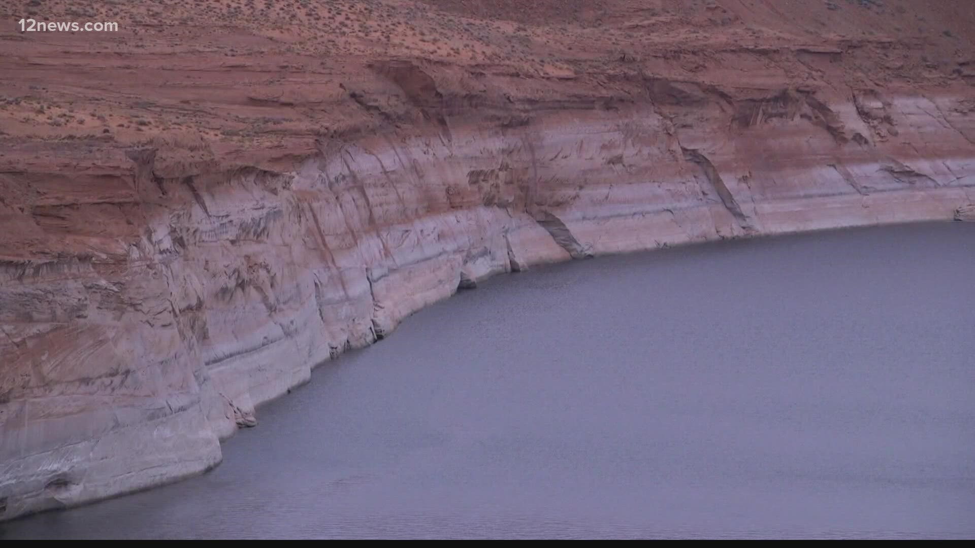 Lake Powell's fall to below 3,525 feet puts it at its lowest level since the lake was filled after the federal government dammed the Colorado River.