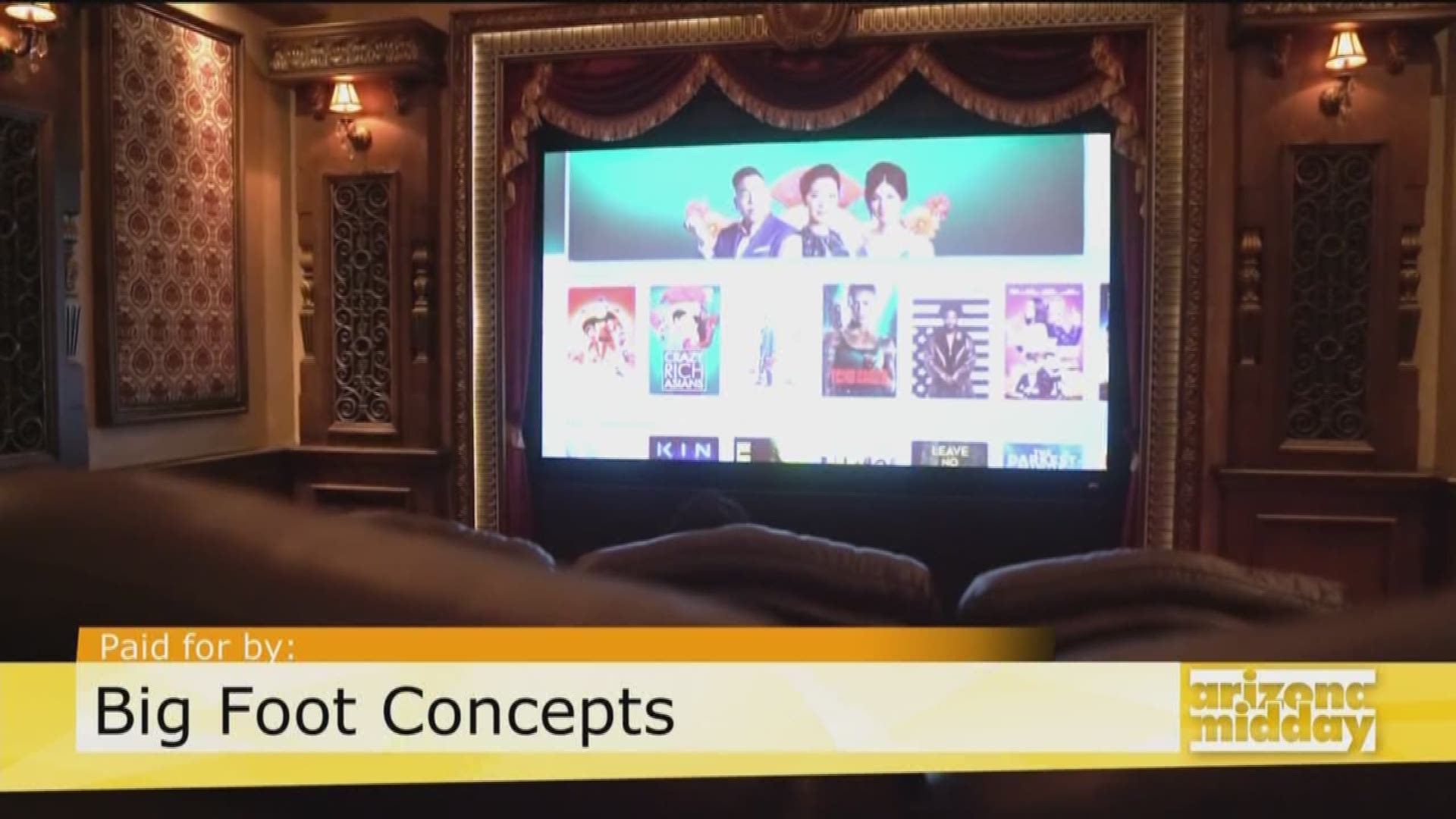 Joe Courtney of Big Foot Concepts shows us how to get the complete entertainment experience with everything from hidden TV's to in home theaters!