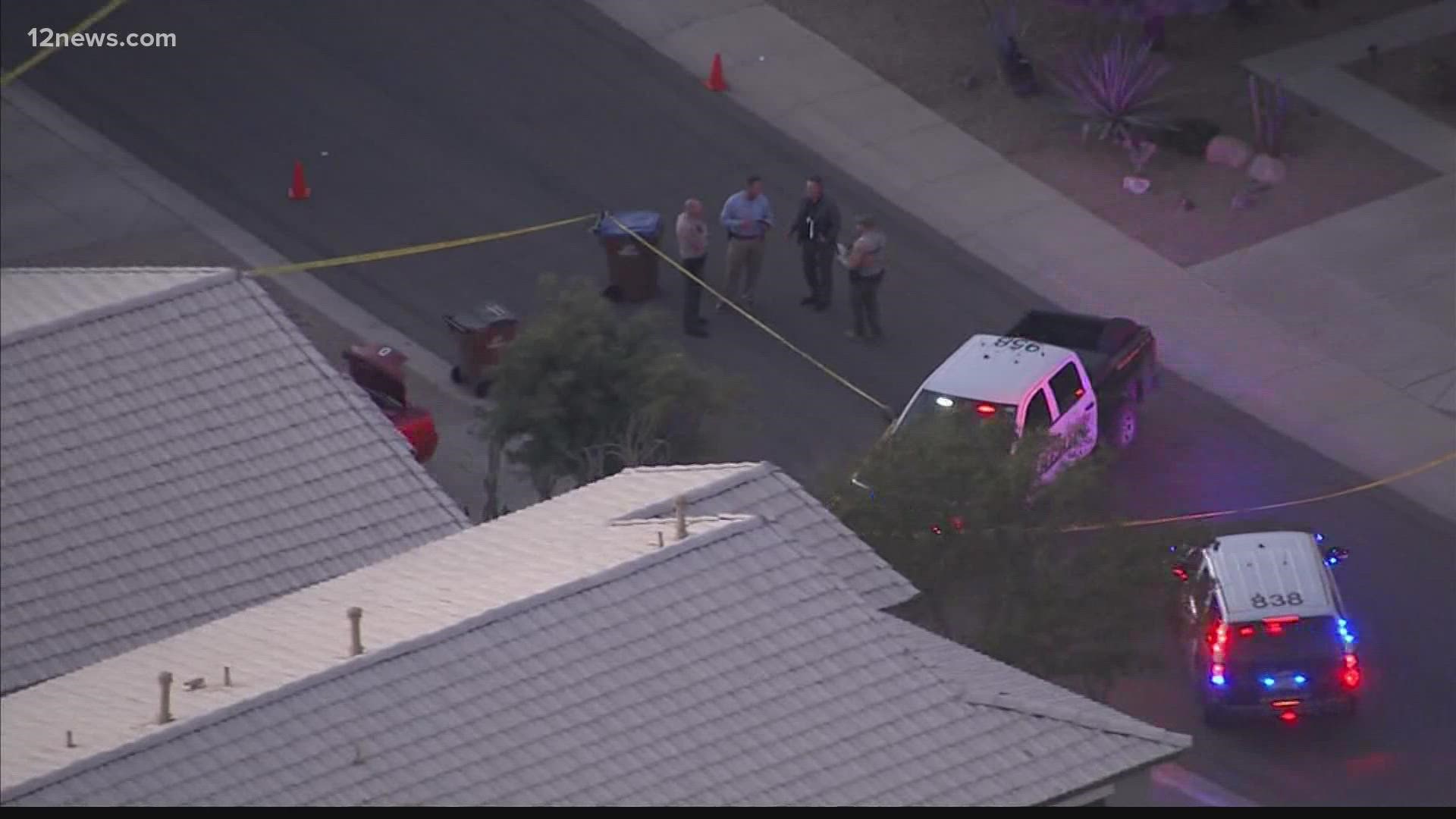 A man in San Tan Valley was sent to the hospital Tuesday afternoon after a neighborhood dispute turned deadly.