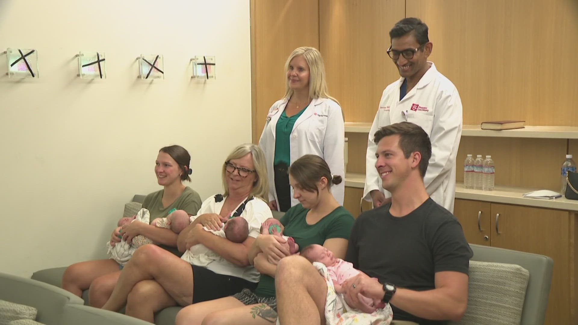 The babies were born 13 weeks early at a Phoenix hospital that specializes in multiple births.