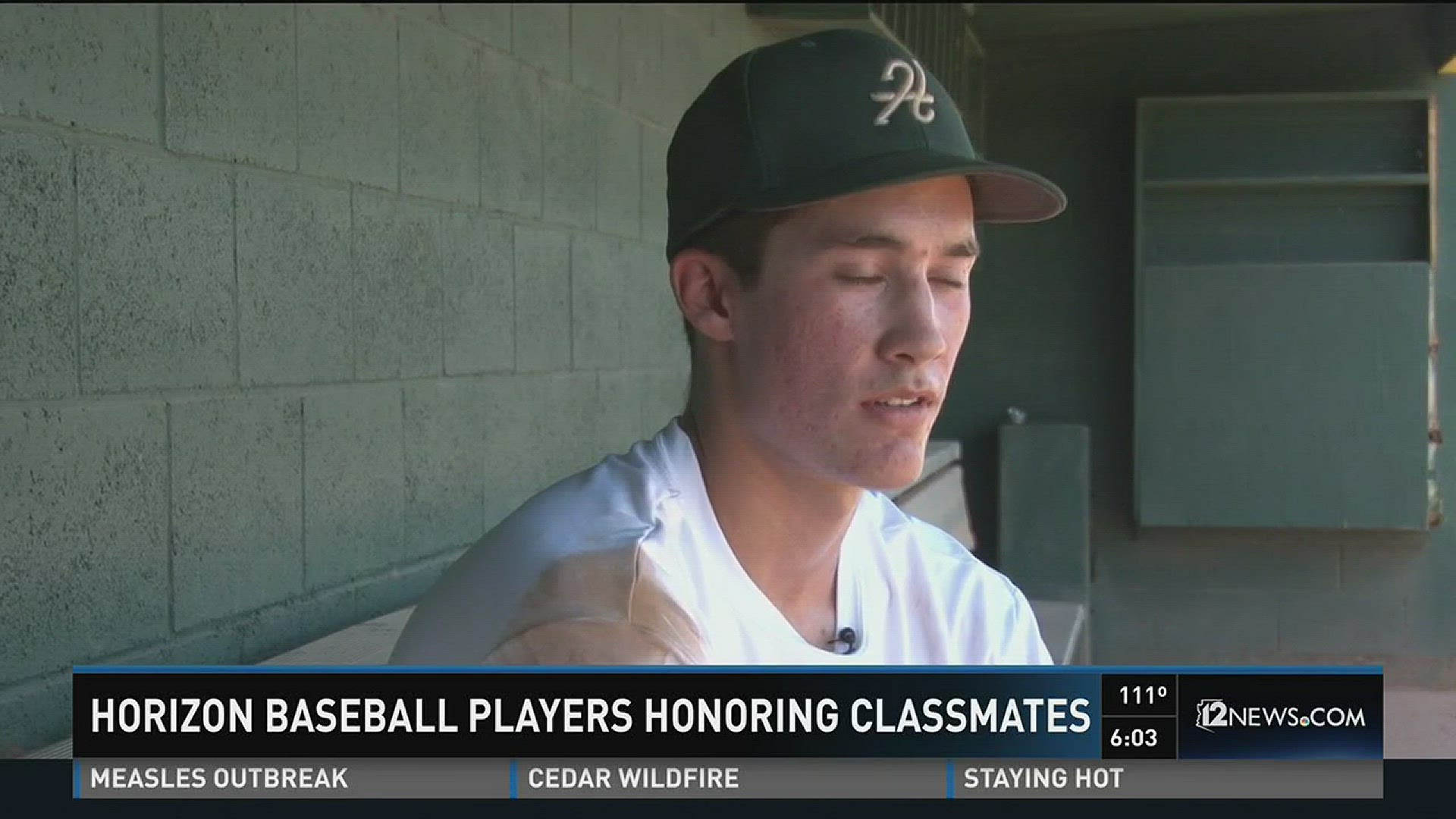 Players from the Horizon high school baseball team are praying for the classmates involved in a horrific crash