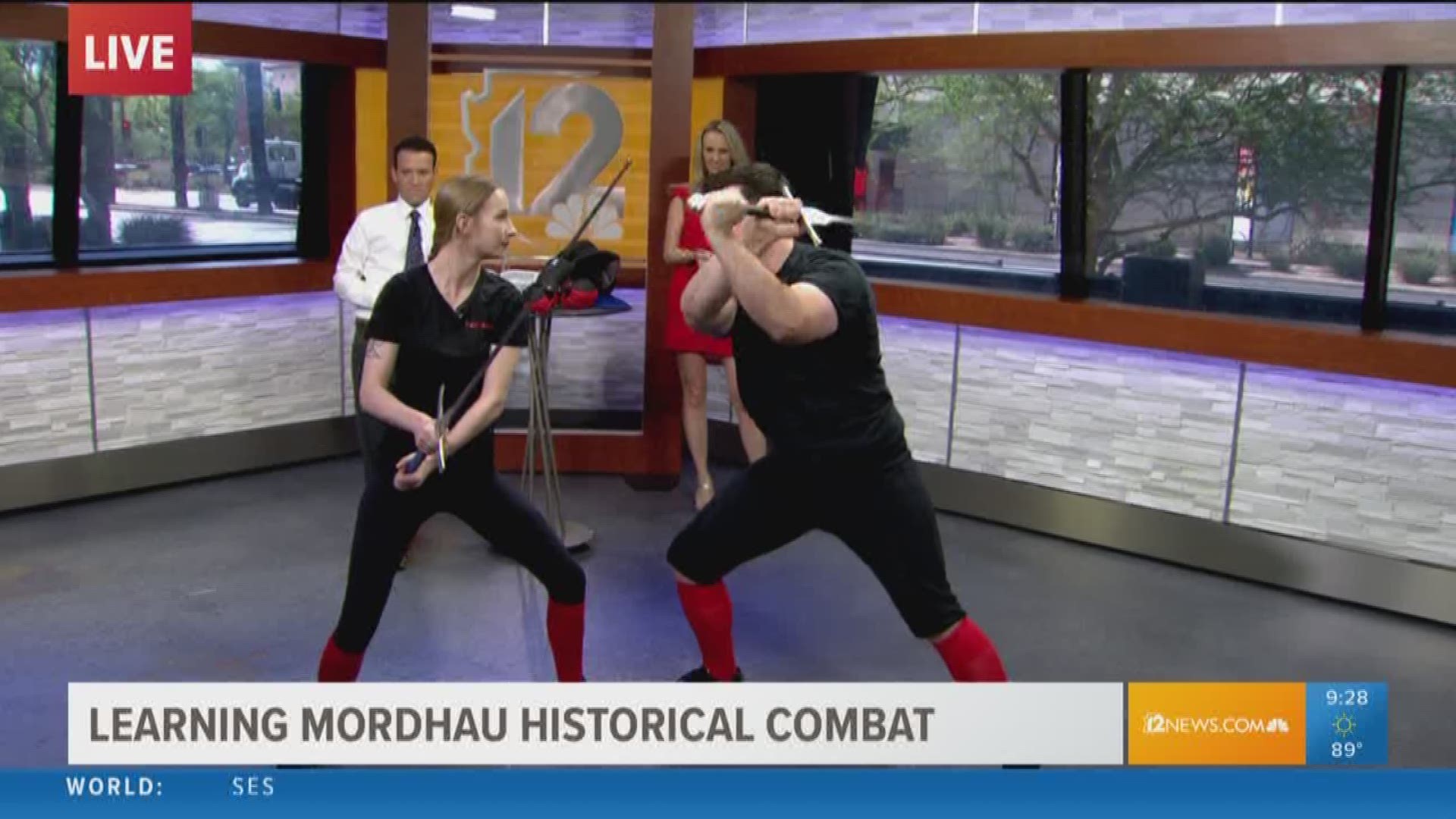 A demonstration of historical European Martial Arts.