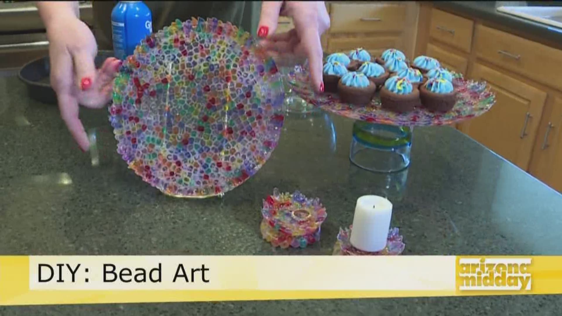Livingacreativelife.net's Suzanne Clark shows us cute bead creations from plates to jewelry dishes