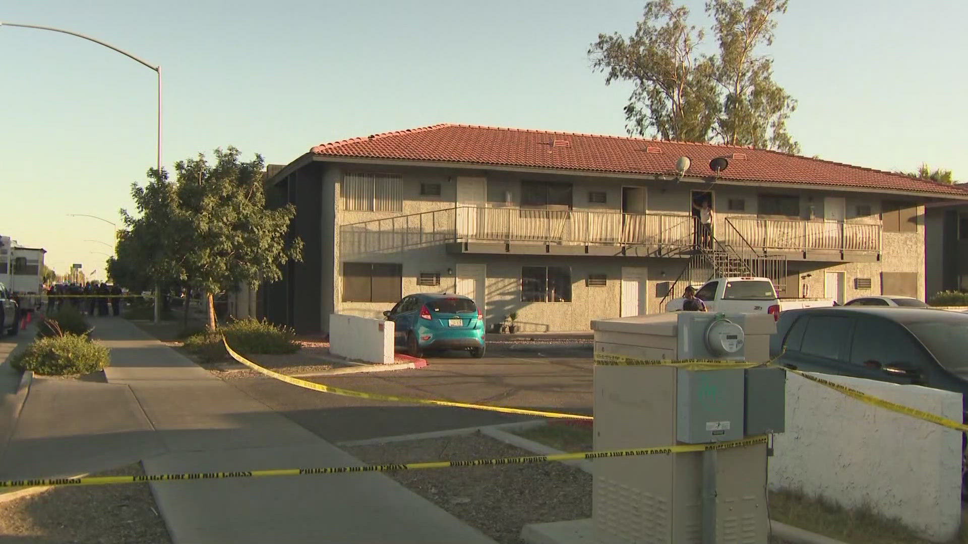 Mesa police say no officers were injured. The incident happened near Mesa Drive and Broadway Road on Friday evening. 