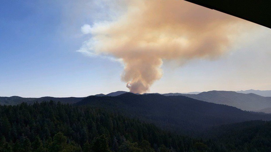 Some residents are being ordered to evacuate their homes as wildfire