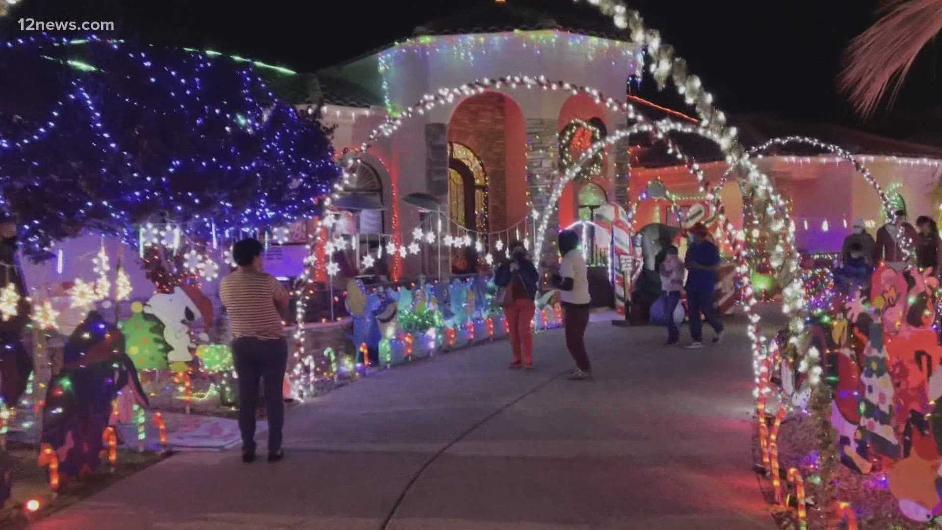 For one Ahwatukee family, the holidays mean a big Christmas light display. We got a sneak peek of the display before it comes to an end this year.