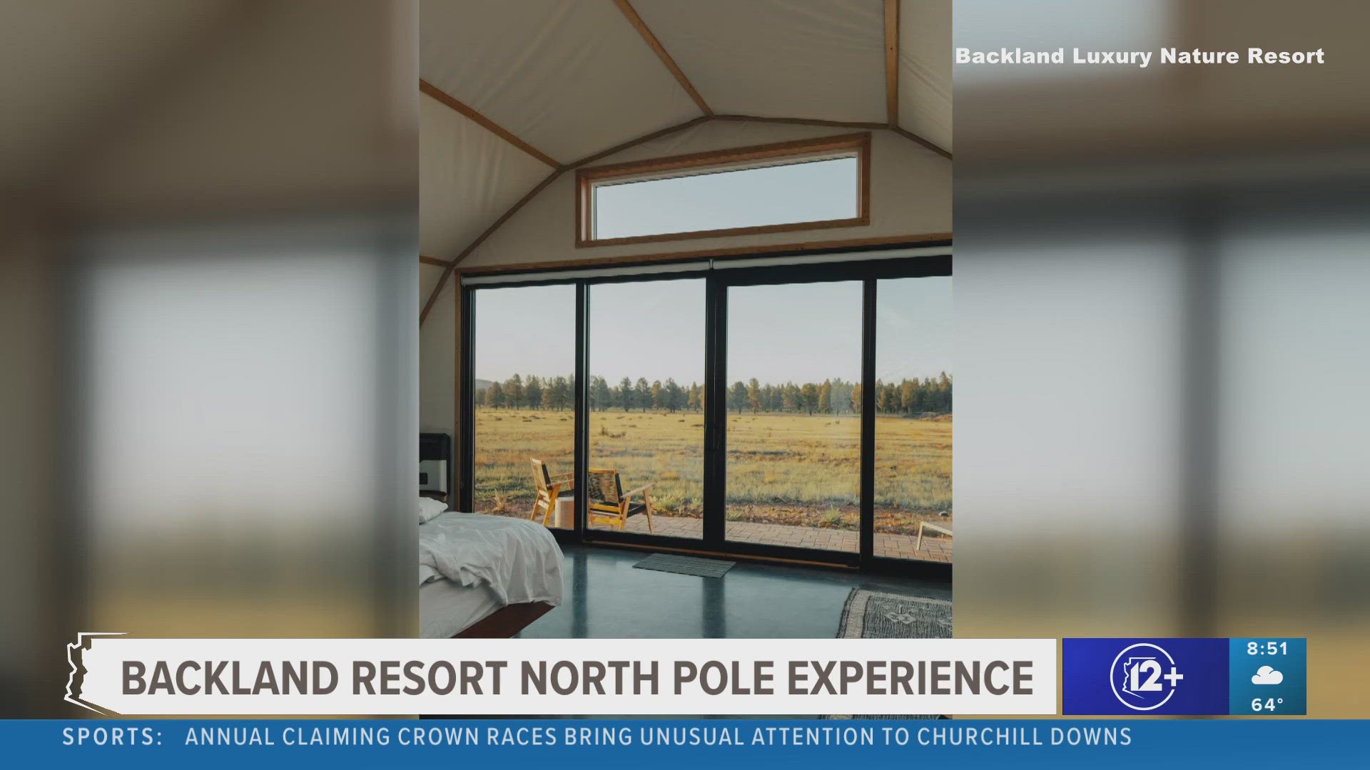 Travelers may need a "one horse open sleigh" to reach the holiday haven awaiting in Northern Arizona at Backland Luxury Nature Resort in Williams, Arizona.