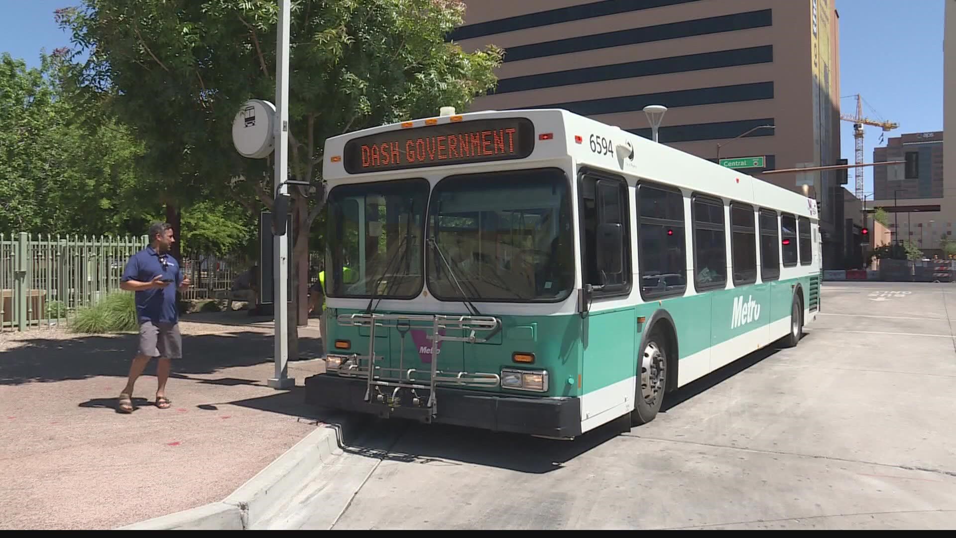 Data from the City of Phoenix shows crime in and around public transportation hit a five-year high in 2021.