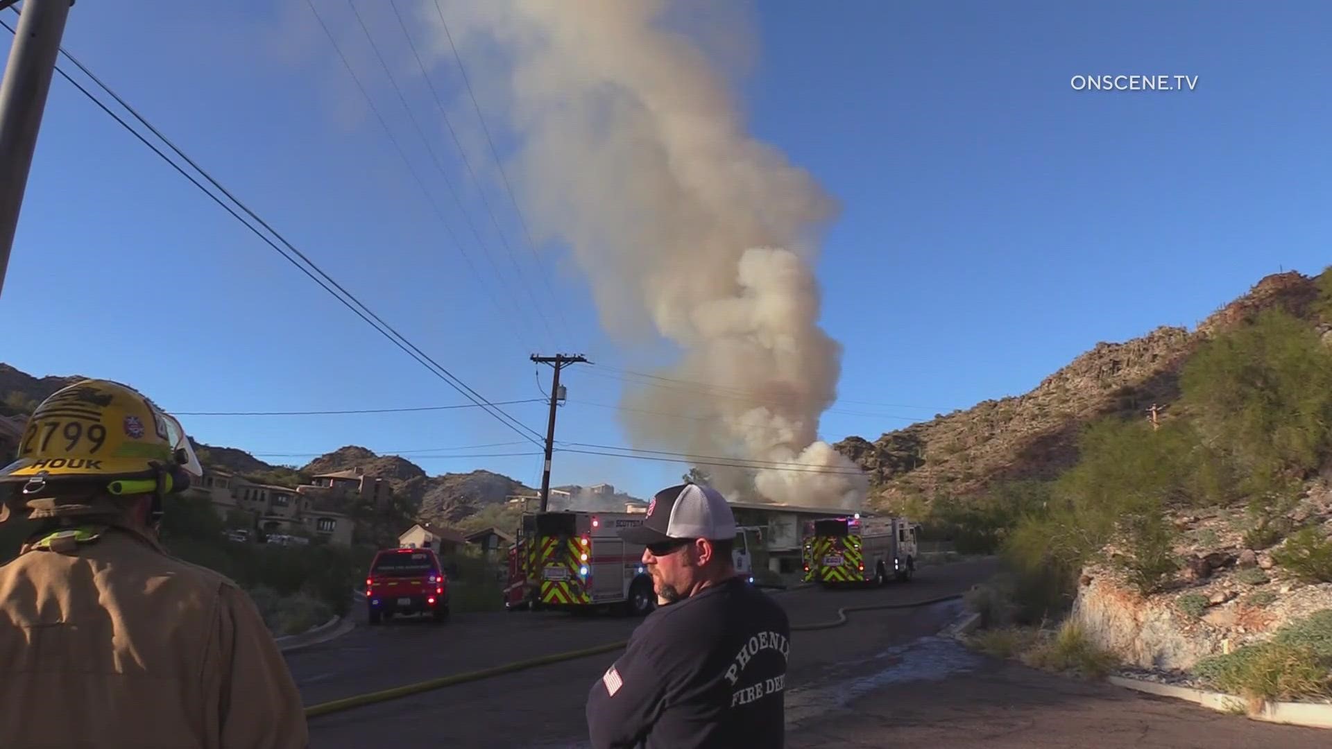 Fire crews are investigating a possible explosion at a home near the Phoenix Mountains Preserve that happened Saturday afternoon.