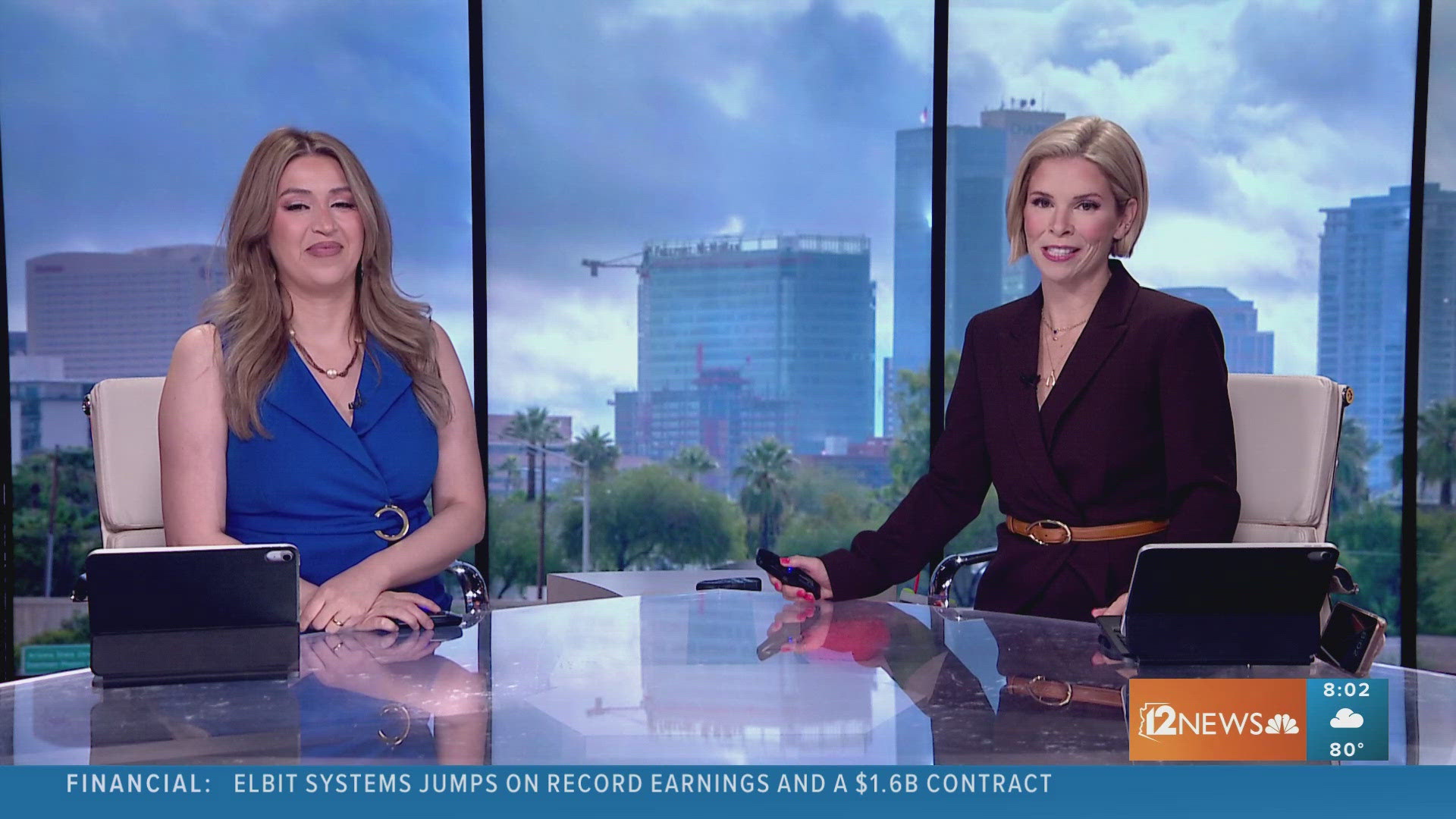 The day's major news events, breaking news, community stories, business reports, sports updates, and weather forecast presented by the 12News Team.