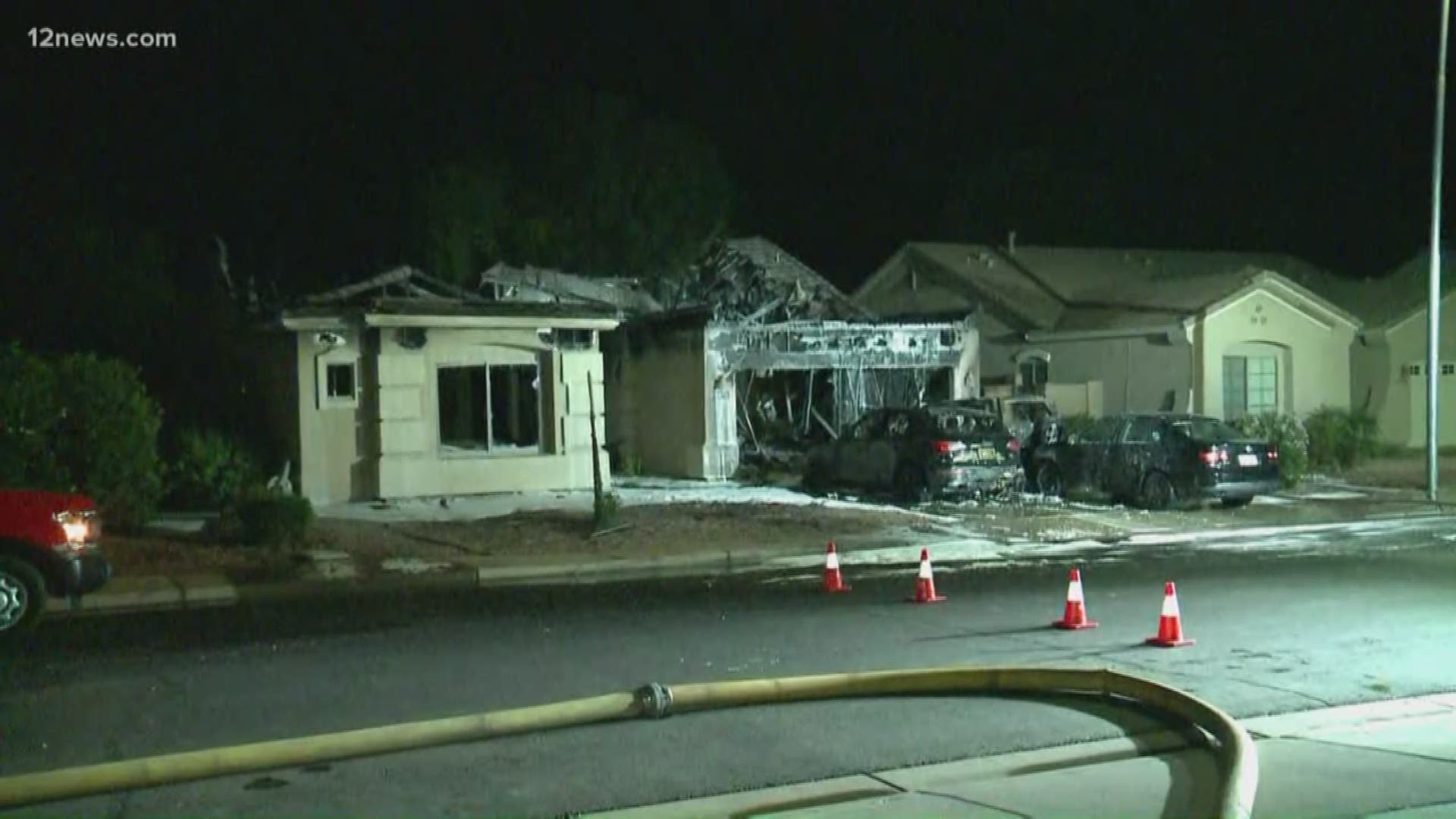 Chandler fire said the home near Riggs and Lindsay roads was a total loss.