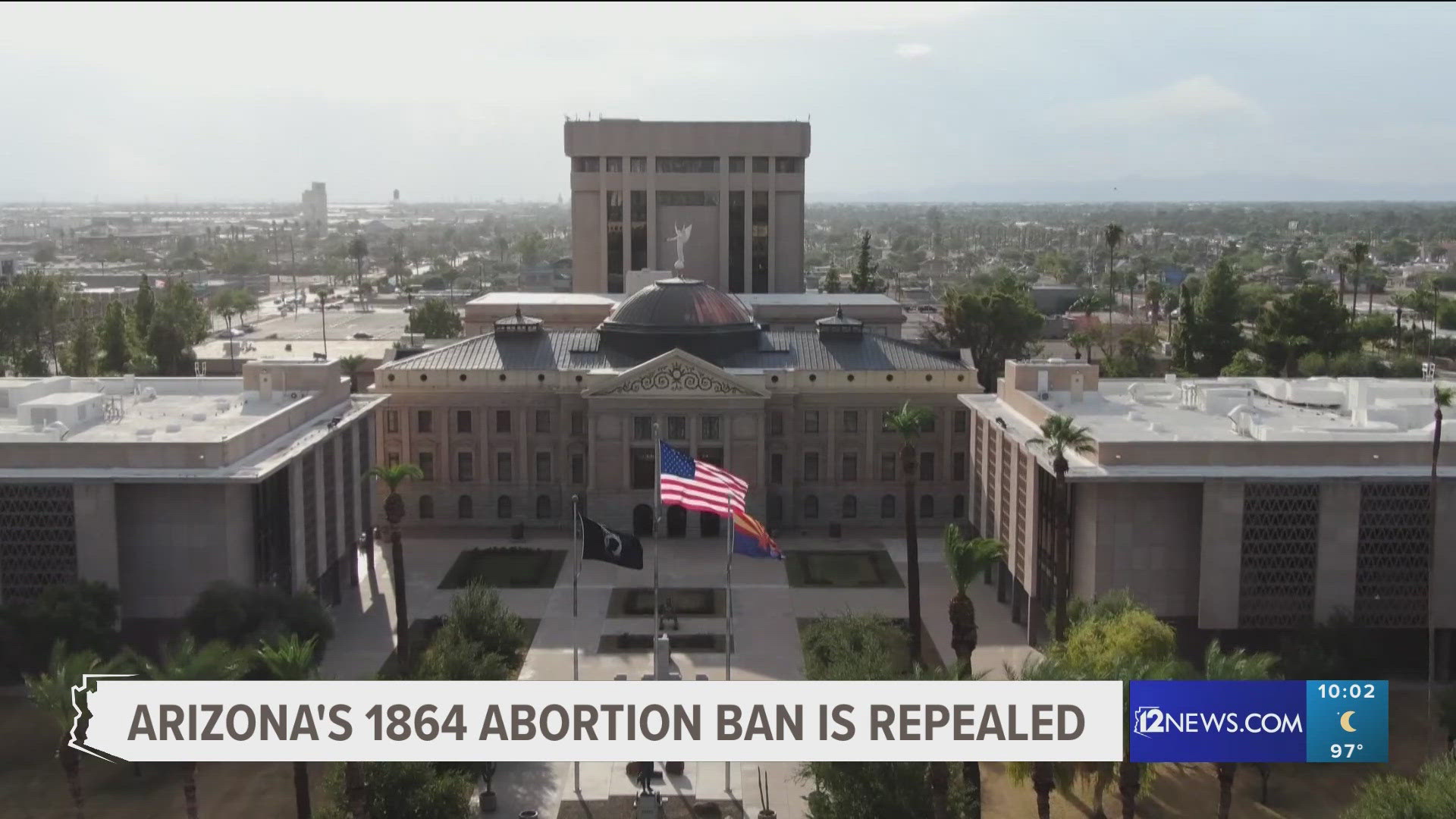 The repeal comes as voters in the battleground state consider a ballot measure that would enshrine the right to an abortion in the state constitution.