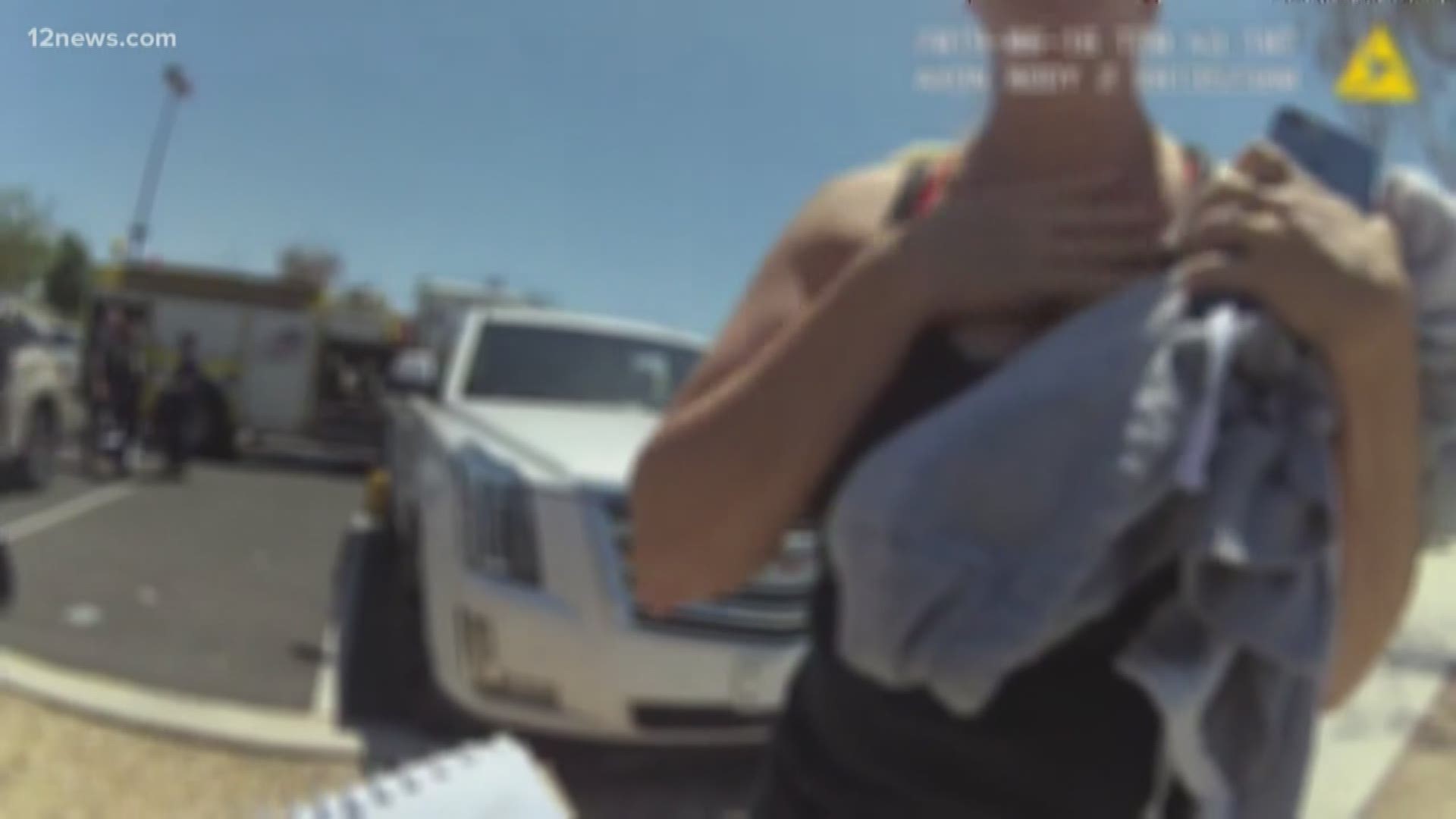 Police released body camera footage from the June arrest of a mother who said she accidentally left her 5-month-old in a car in a Goodyear Target parking lot when she, her sister and other daughter went into the store. The infant was taken to the hospital in stable condition.