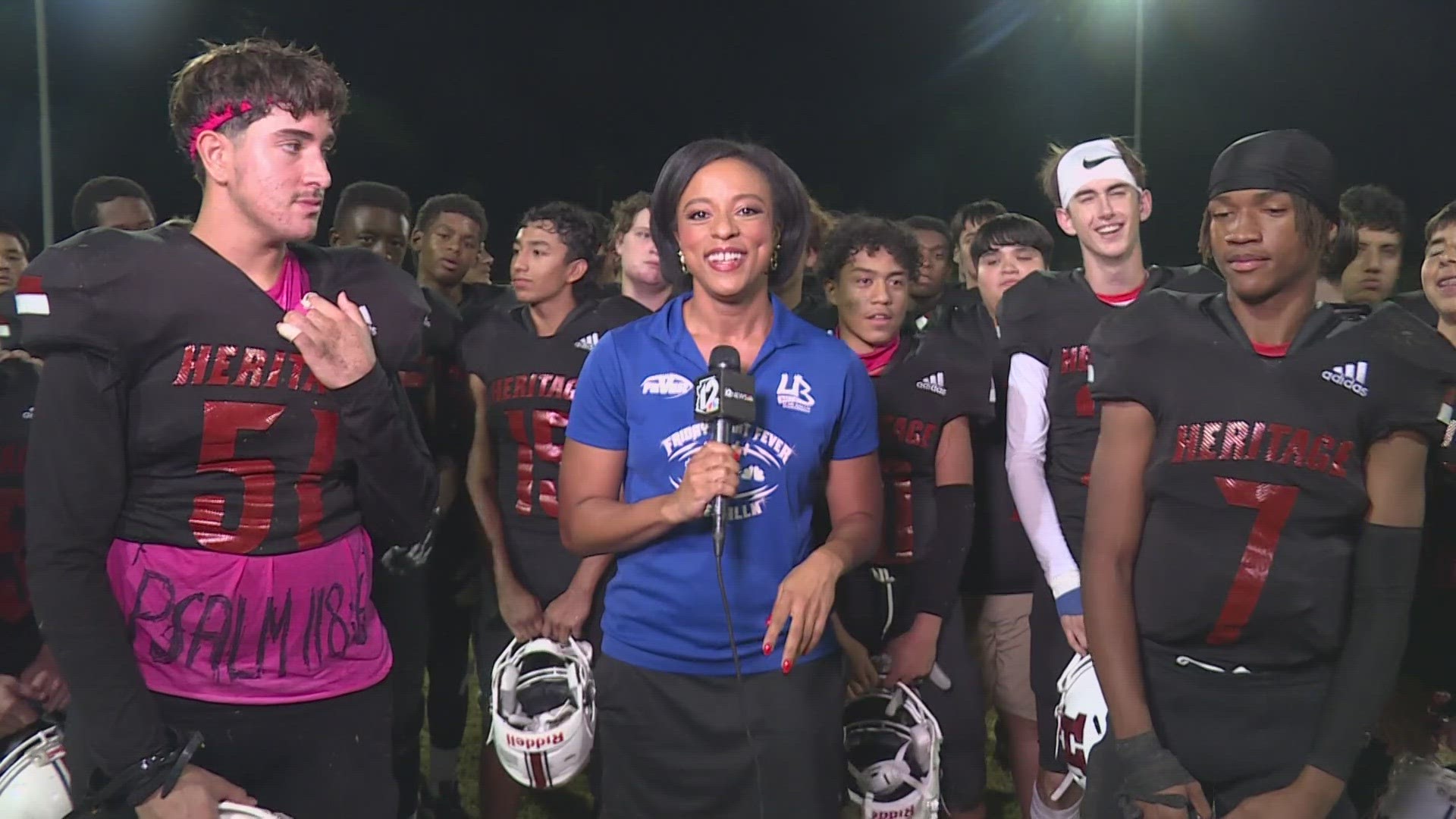 12Sports' Lina Washington was On the Road with the Heritage Academy Laveen Heroes and spoke with some of the players after their senior night game