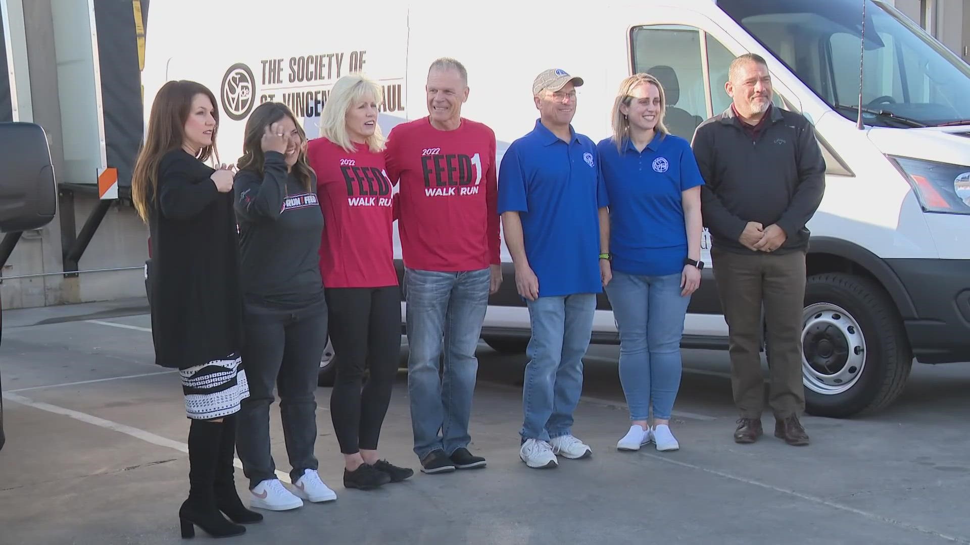 The vans were purchased through a $1 million grant from the Department of Housing and Urban Development.