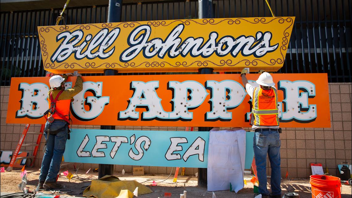 Mesa's vintage signs will light up again in downtown area | 12news.com