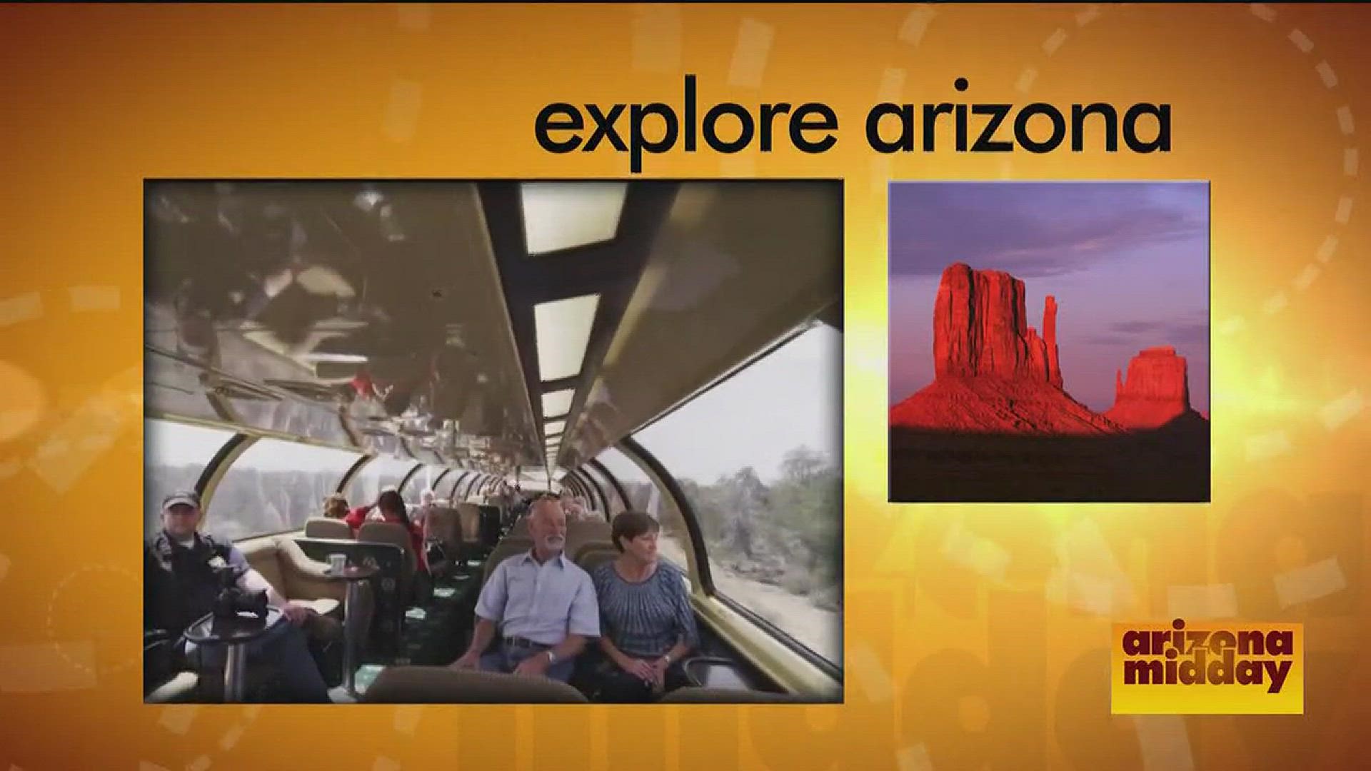 All aboard!!! We take you on the Grand Canyon Railway - a perfect way to spend the day with family.