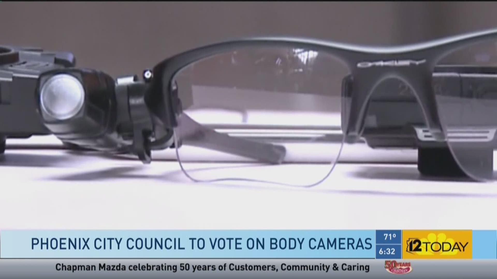The Phoenix City Council will decide on whether or not to provide body cameras to its police force on Tuesday, May 17, 2016.