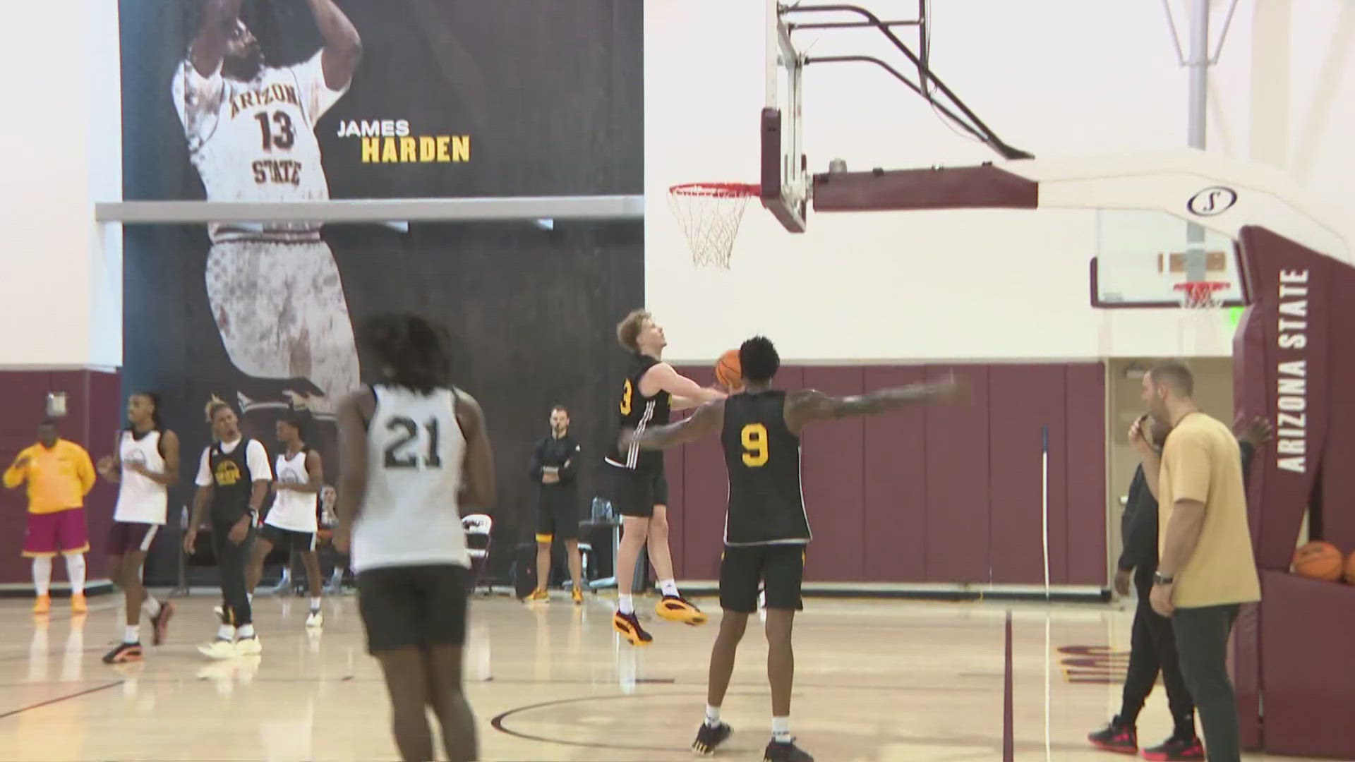 Arizona State University and Grand Canyon University are facing off at the Footprint Center with both men's and women's basketball teams taking to the court.