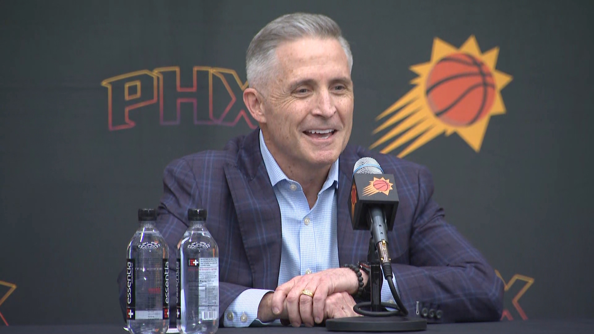 Gregory spoke with reporters about his timeline for hiring a new head coach, why he is the right man for the job, and the future of the Suns' roster.