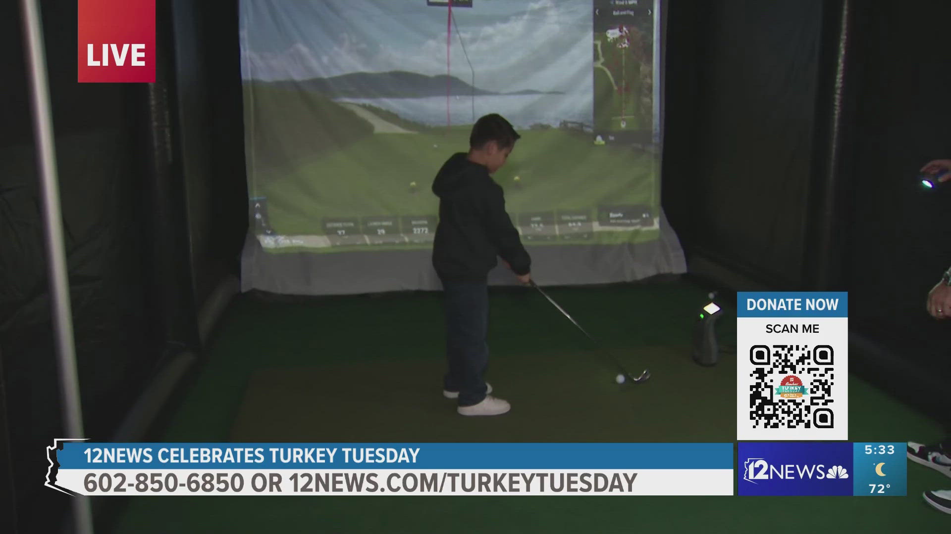 Desert Golf Systems was one of the many businesses supporting Turkey Tuesday. Here's more on their golf simulator.
