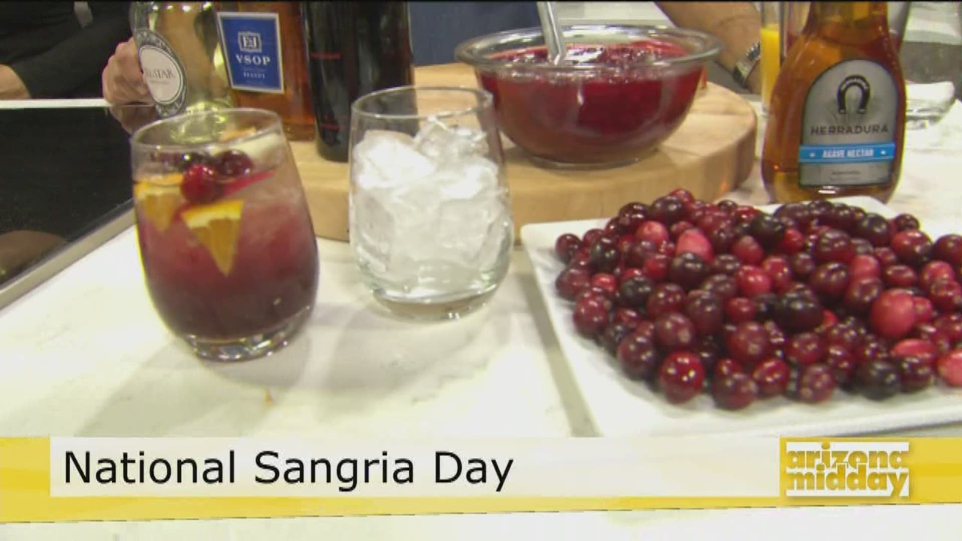 Chef David Borrego from Urban Margarita shares his family recipe for Cranberry Pomegranate Sangria