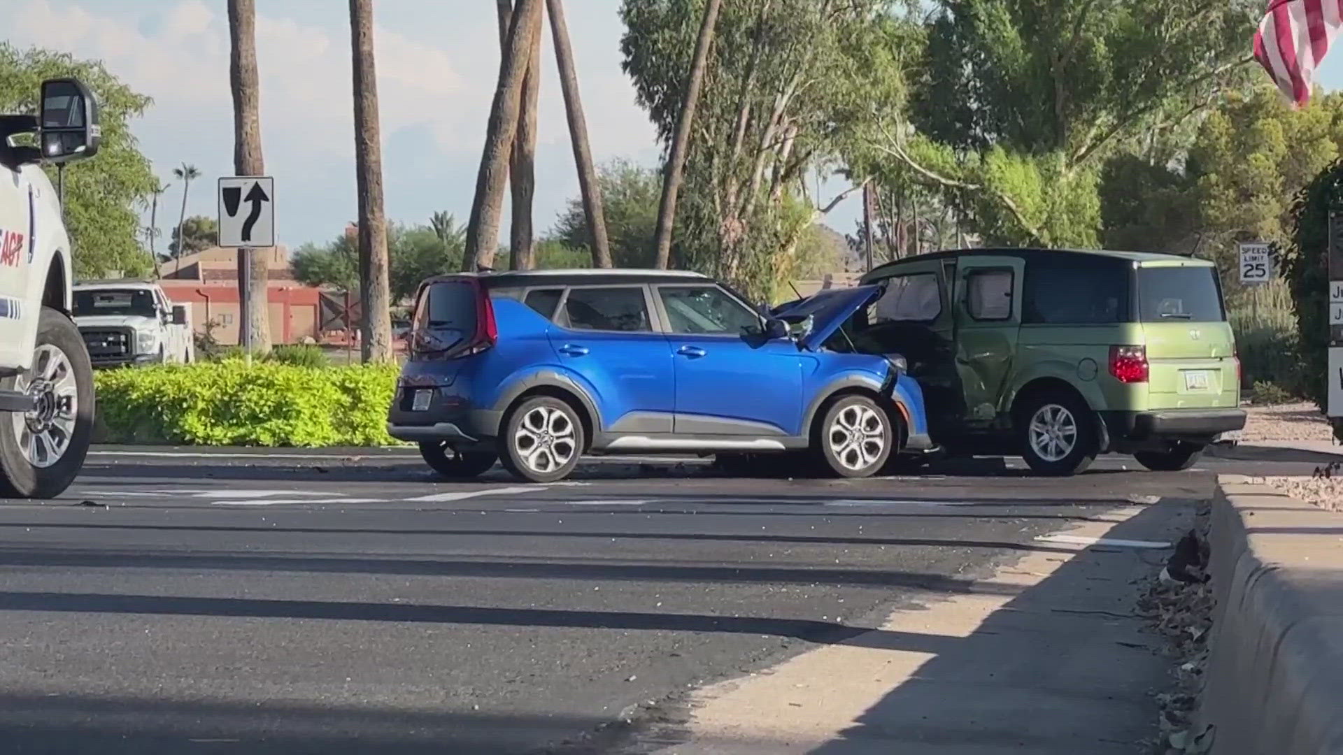 67-year-old Rita Halverson was killed after she ran a red light and collided with another car in Sun Lakes. Watch the video above for more information.