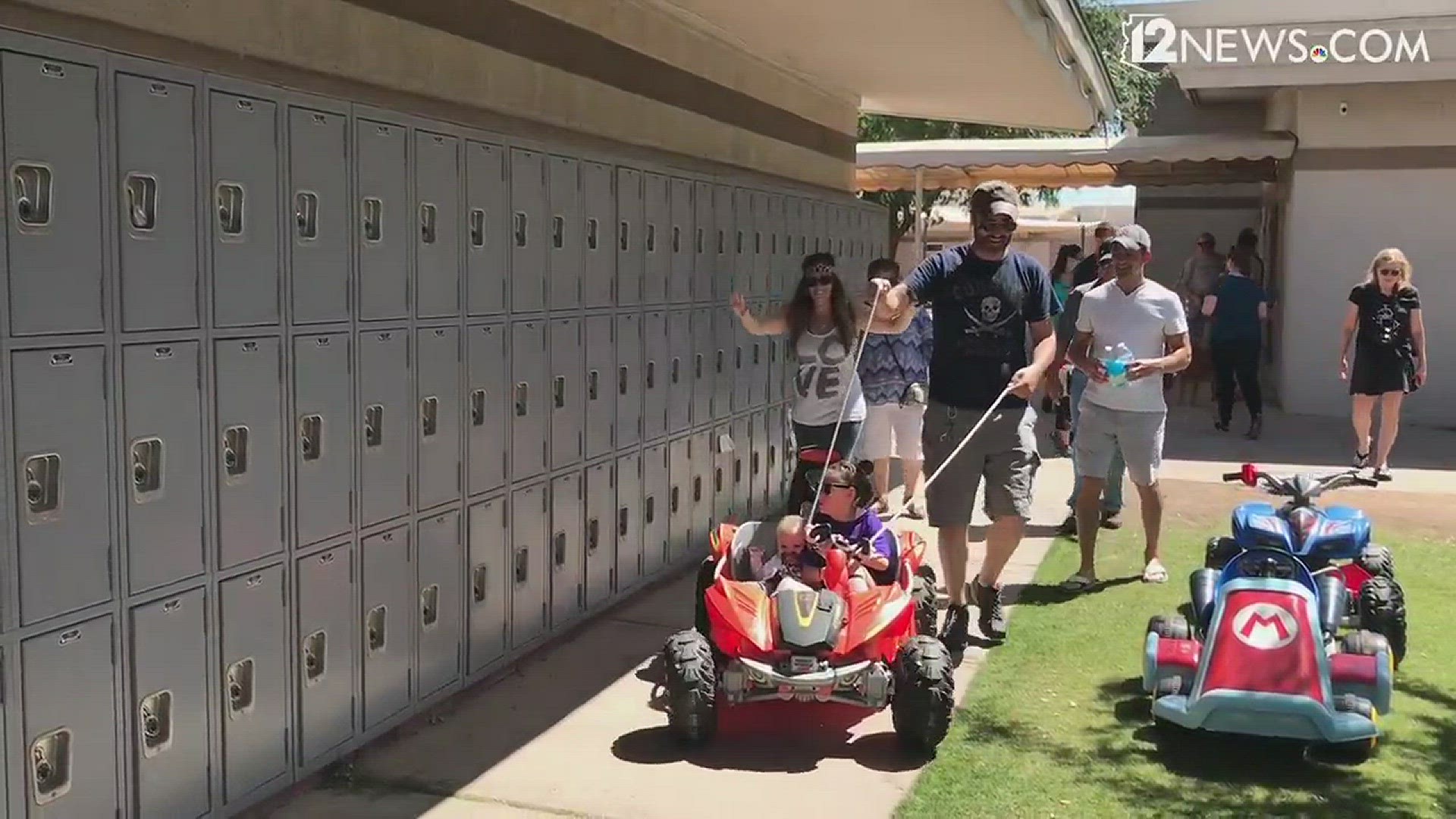Believe Beyond Ability came up with a special event Saturday at Seton High School in Chandler. The event featured adaptive Power Wheels cars that can be driven by kids with disabilities.