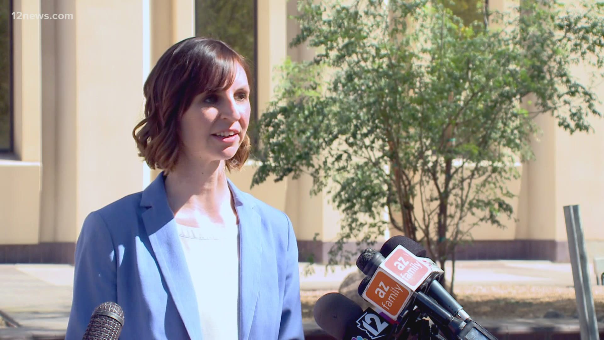 Arizona Superintendent of Public Instruction Kathy Hoffman held a press conference on safely reopening schools. She said the vaccine is making a difference.