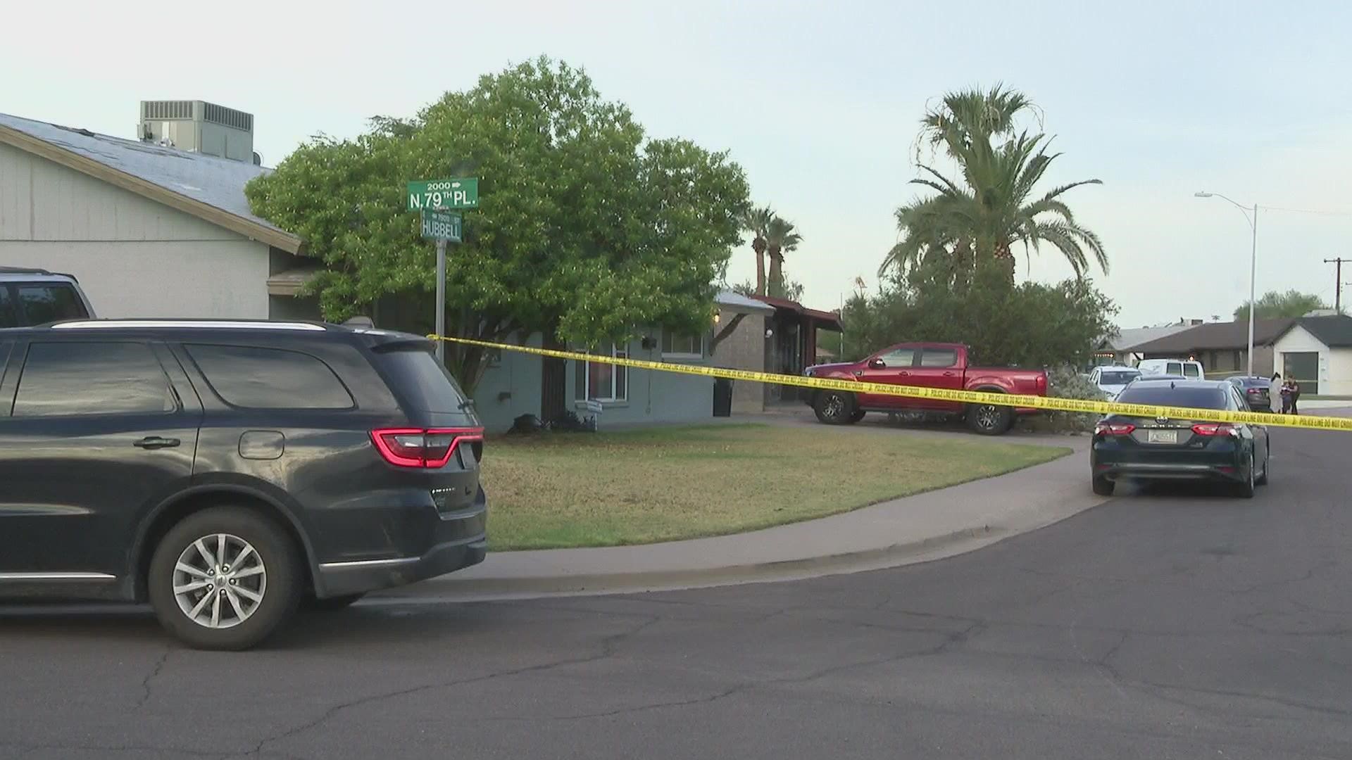 The shooting incident occurred early Friday morning near 7900 E. Hubbell Street in Scottsdale.