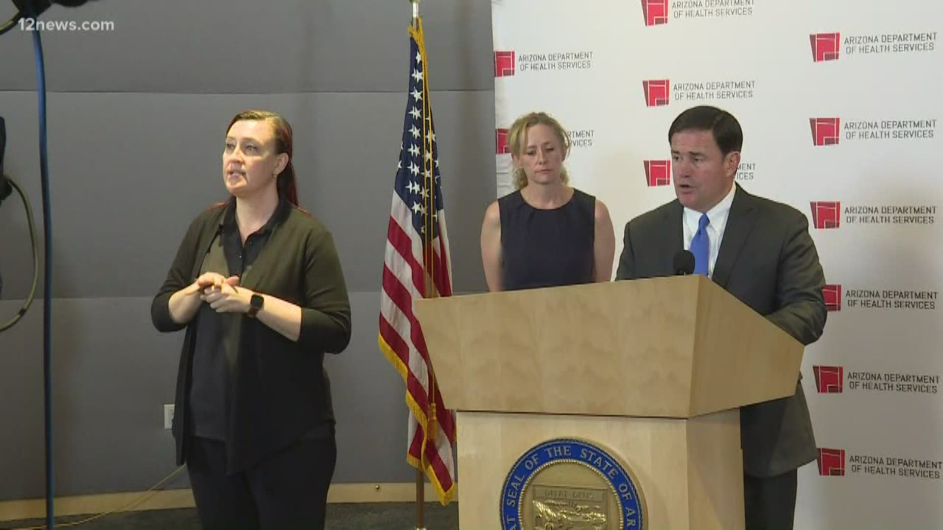 Gov. Ducey says the coronavirus crisis isn't far enough along in Arizona to order people to stay at home. Ducey did issue an executive order listing essential jobs.