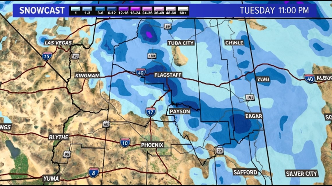 Coldest air Arizona has seen this season is scheduled for weekend