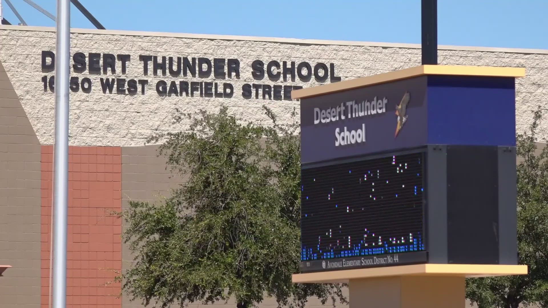 A student reported seeing a threat made on social media against Desert Thunder Elementary School, which prompted Goodyear police to start investigating.