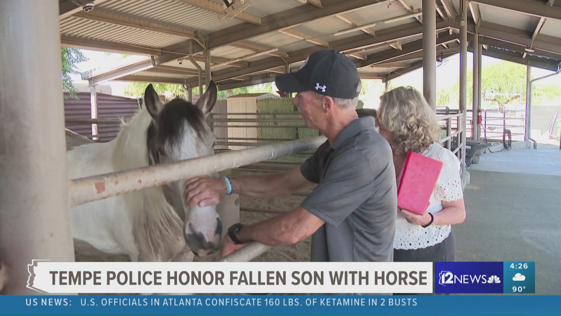 Tempe police honor fallen son of Australian couple with a horse