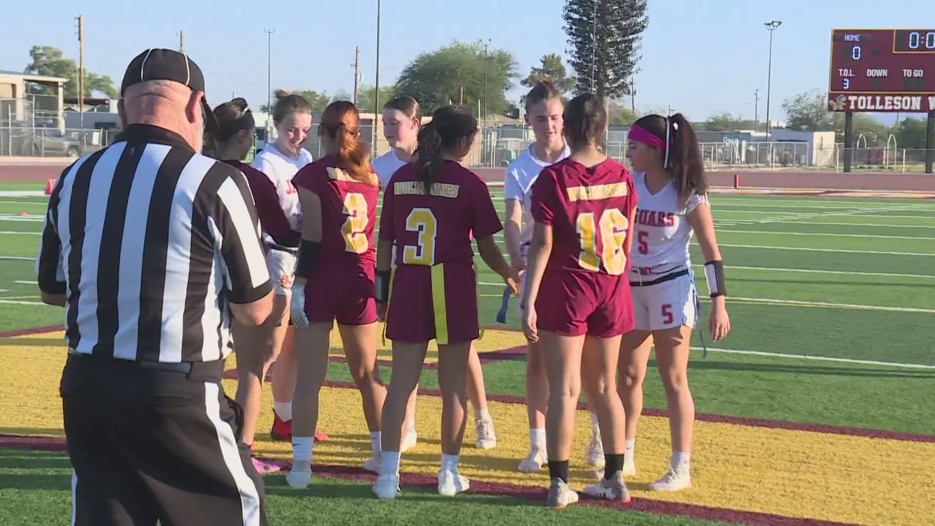 In our Girls Flag Football Game of the Week, Boulder Creek staged a huge 2nd half comeback to beat Tolleson, 24-21