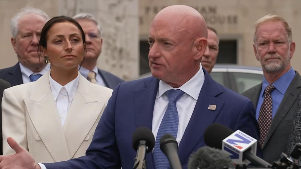 'Not backing down': Demotion case against Sen. Mark Kelly returns to court