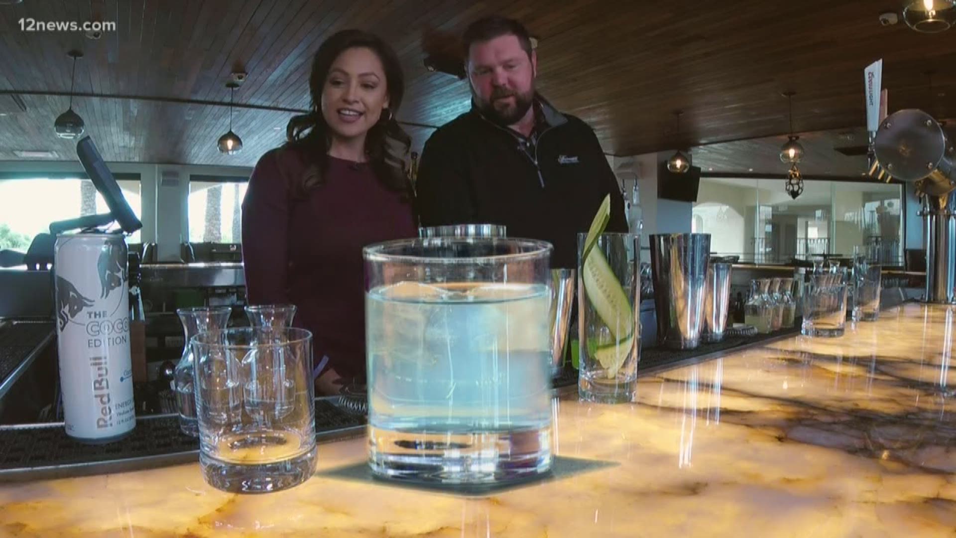 If your not into golf at the Waste Management Phoenix Open, you are probably sipping a refreshing cocktail at the Plaza Bar.