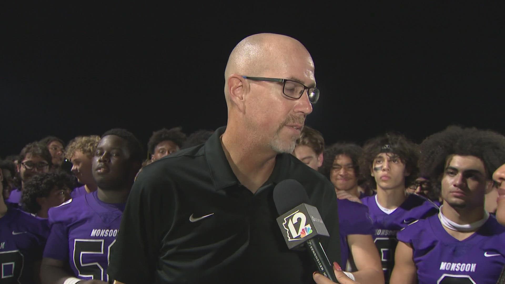 The Valley Vista HC talks about his team's shutdown performance for their win of the fall.