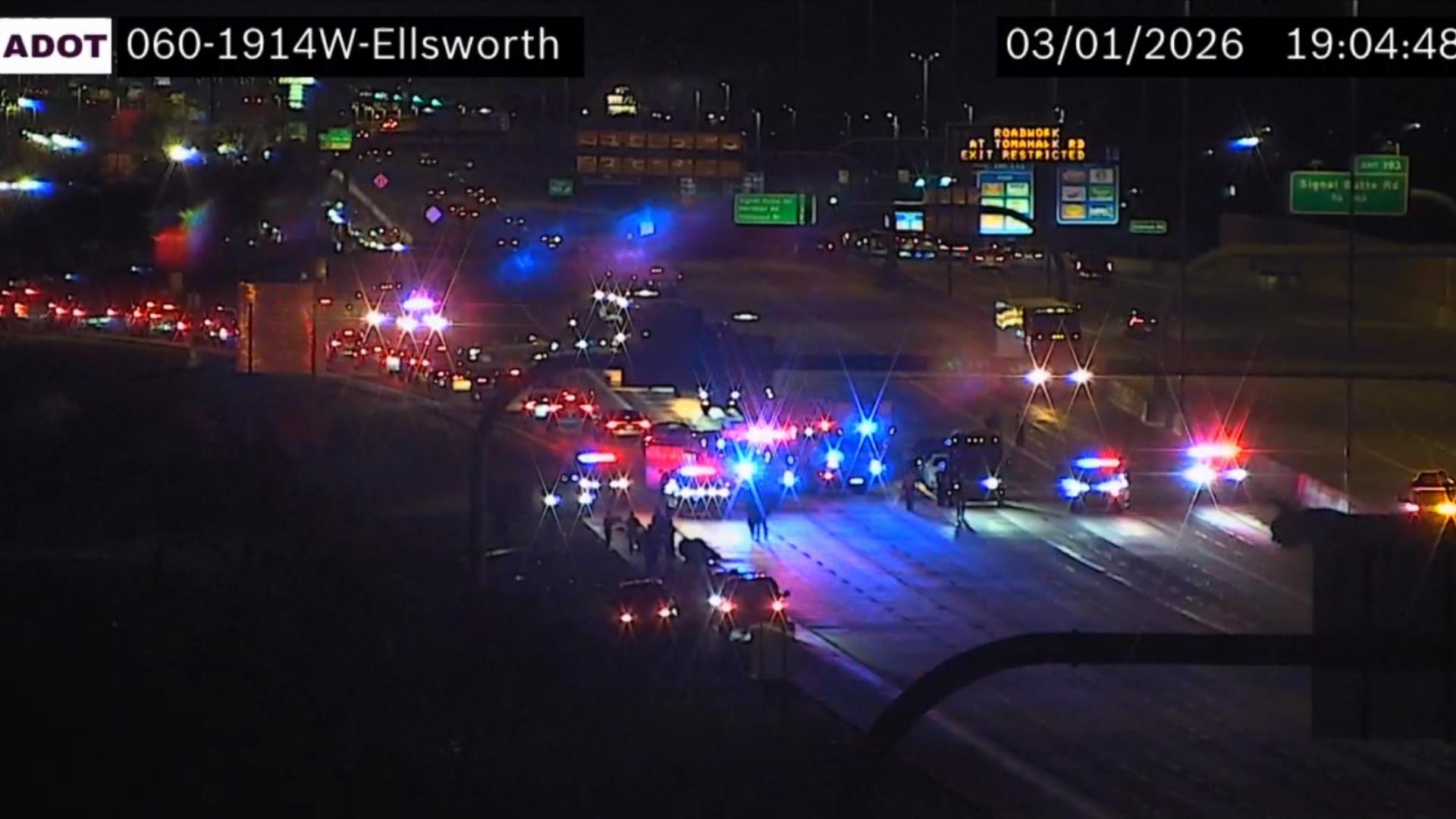 US 60 near Crismon Road in Mesa reopens after crash | 12news.com