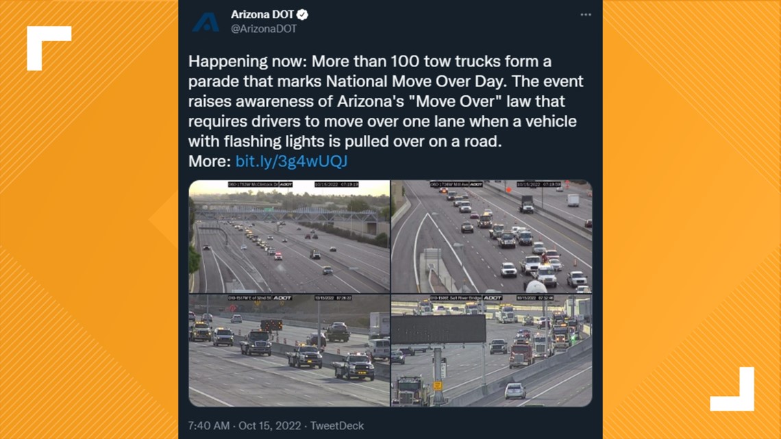 ADOT holds National Move Over Day trucker parade
