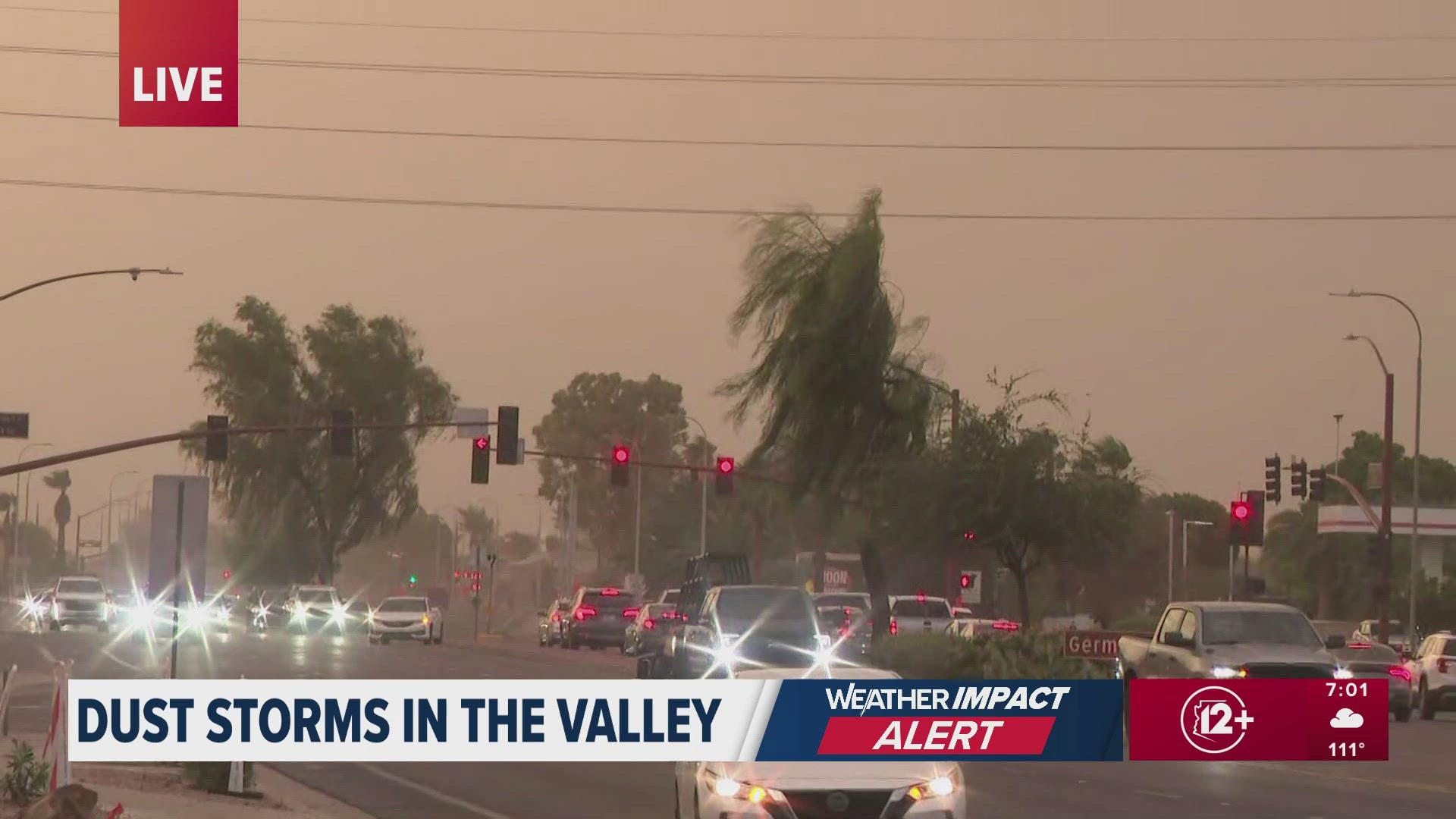 12News is tracking dust storms moving through the Valley Thursday evening.
