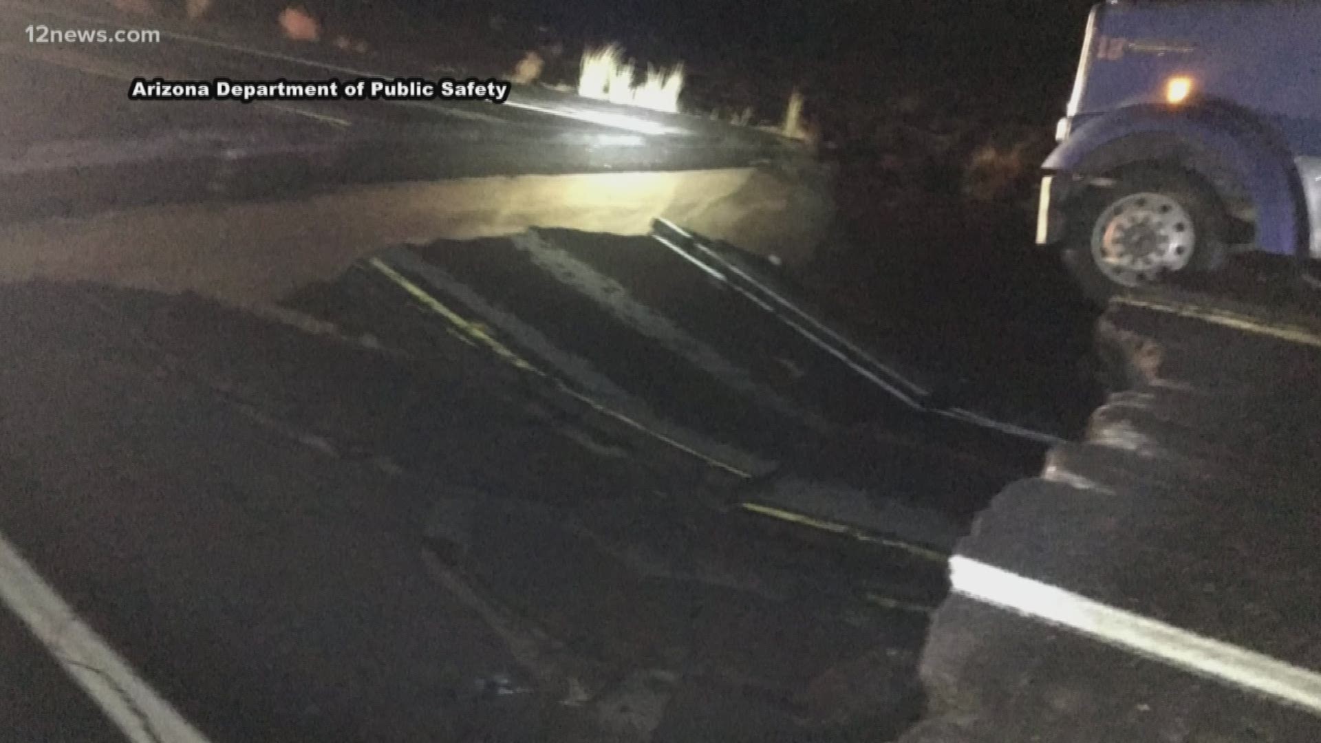 US 89 sinkhole caused by Rosa rain responsible for fatal crash