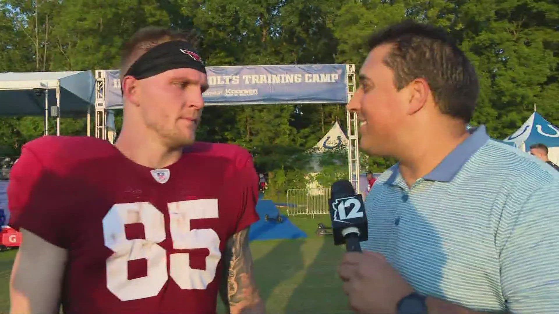 Cam Cox was live from Indiana, where he caught up with Cardinals' tight end, Trey McBride.