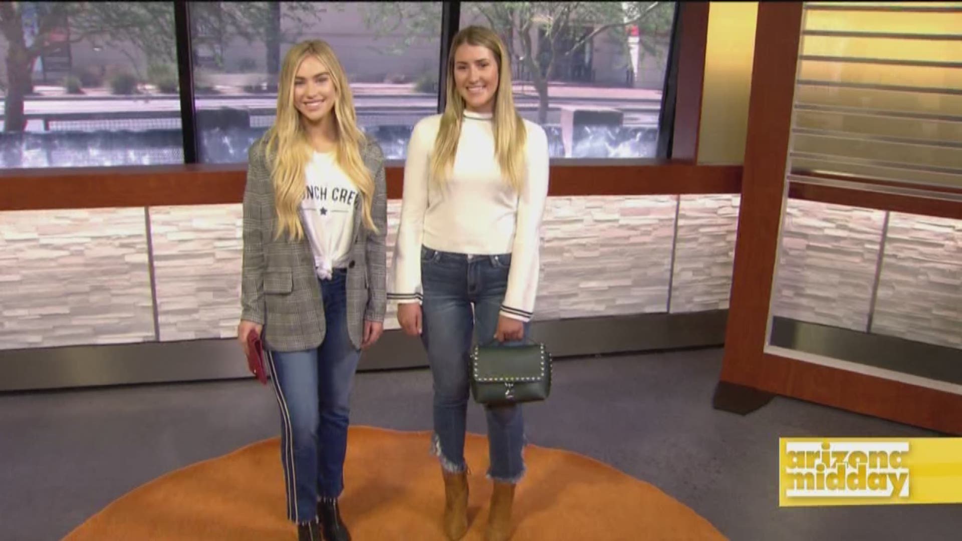 From the perfect jeans to stylish shoes, Bridgette McDonald of Roka Boutique shows us some fall color inspired looks.