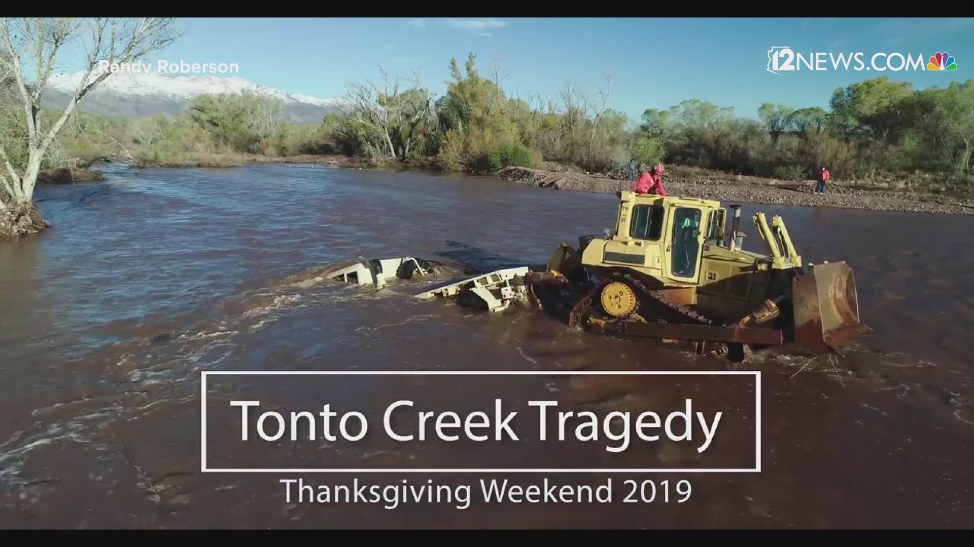 Following flooding in Tonto Basin Creek on Friday two children were found dead. The search for a 6-year-old is ongoing. Video shows the truck being recovered.