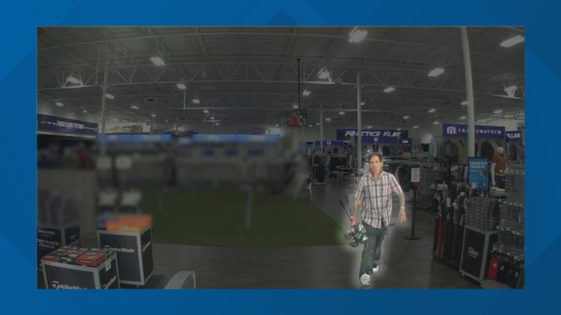 The county attorney's office said he stole $4,200 worth of golf clubs from a Dick's Sporting Goods store.