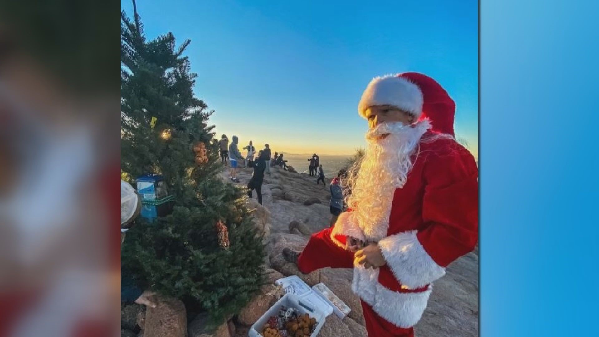 A Christmas tradition unique to Phoenix is the Christmas tree on top of Camelback Mountain. Despite the pandemic, Camelback Santa made sure the tradition lives on.